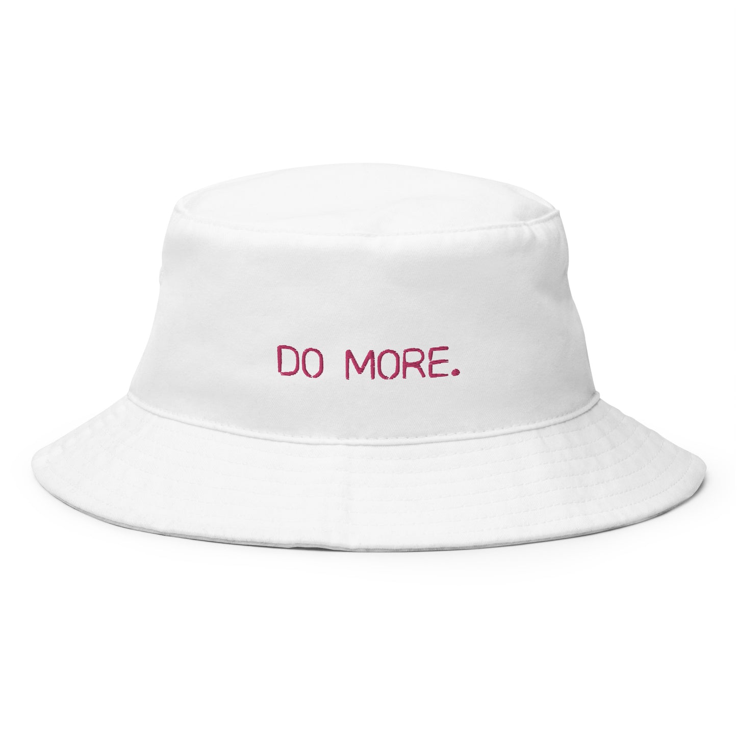 EMBROIDERED BUCKET HAT - DO MORE NEON