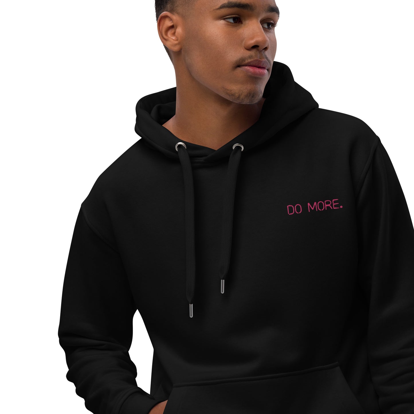 EMBROIDERED PREMIUM HOODIE - DO MORE NEON