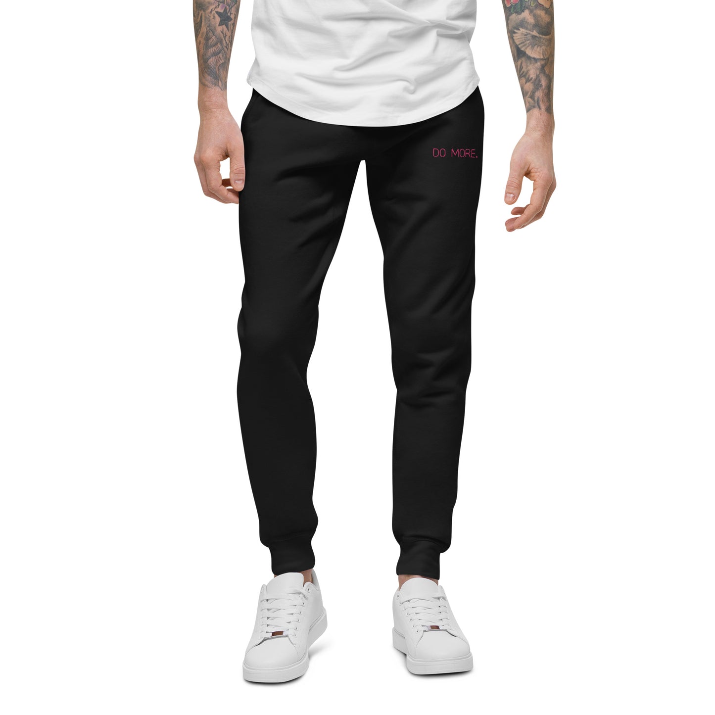 EMBROIDERED JOGGERS - DO MORE NEON