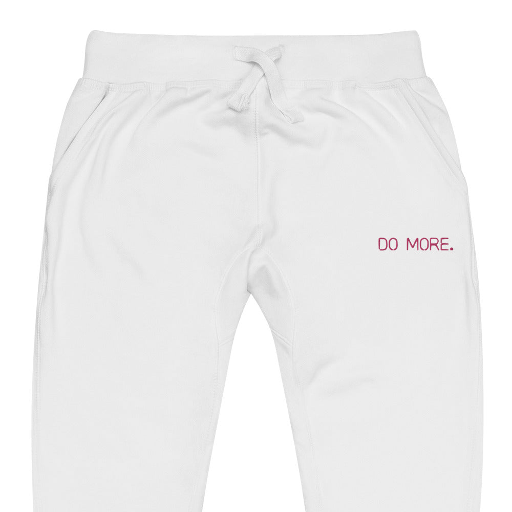 EMBROIDERED JOGGERS - DO MORE NEON