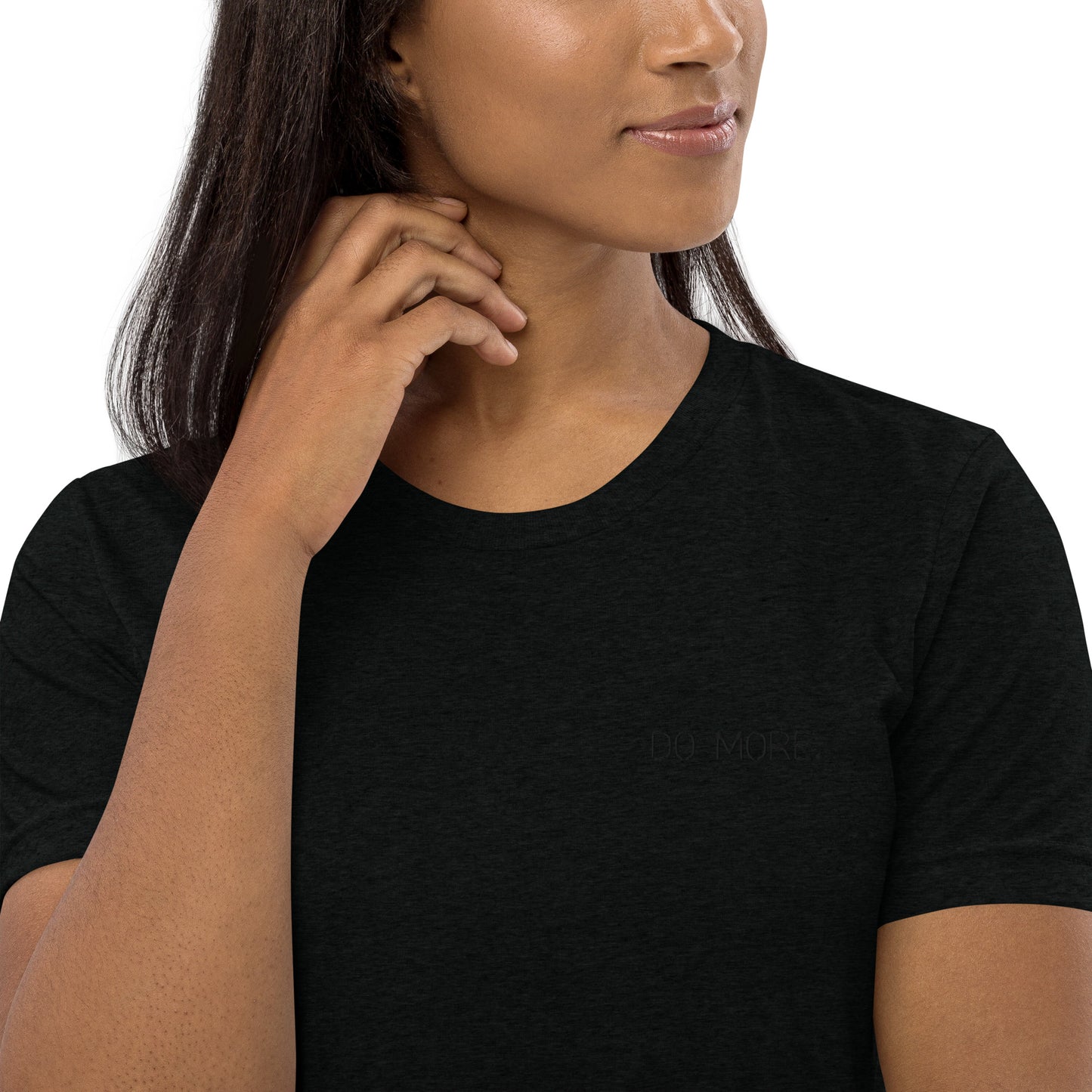 EMBROIDERED TEE SHIRT - DO MORE BLACKOUT