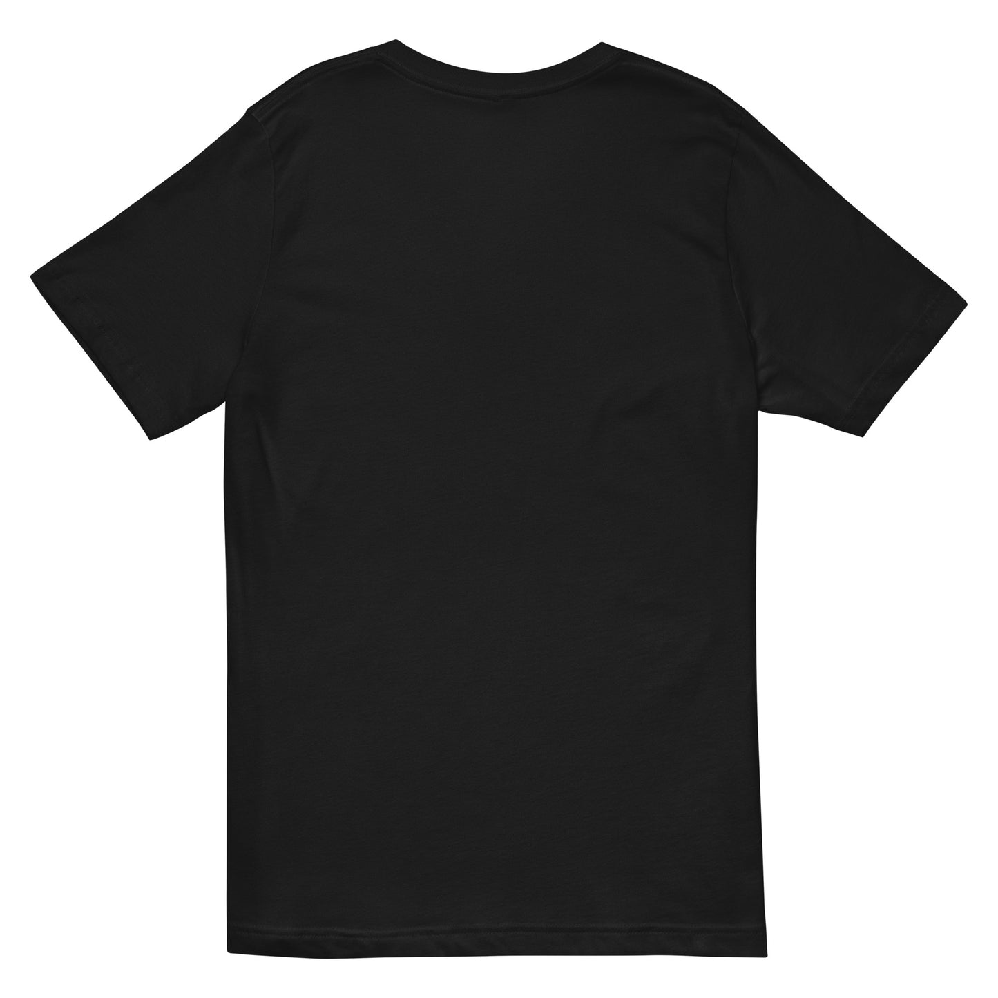 EMBROIDERED UNISEX V NECK TEE SHIRT — DO MORE BLACKOUT