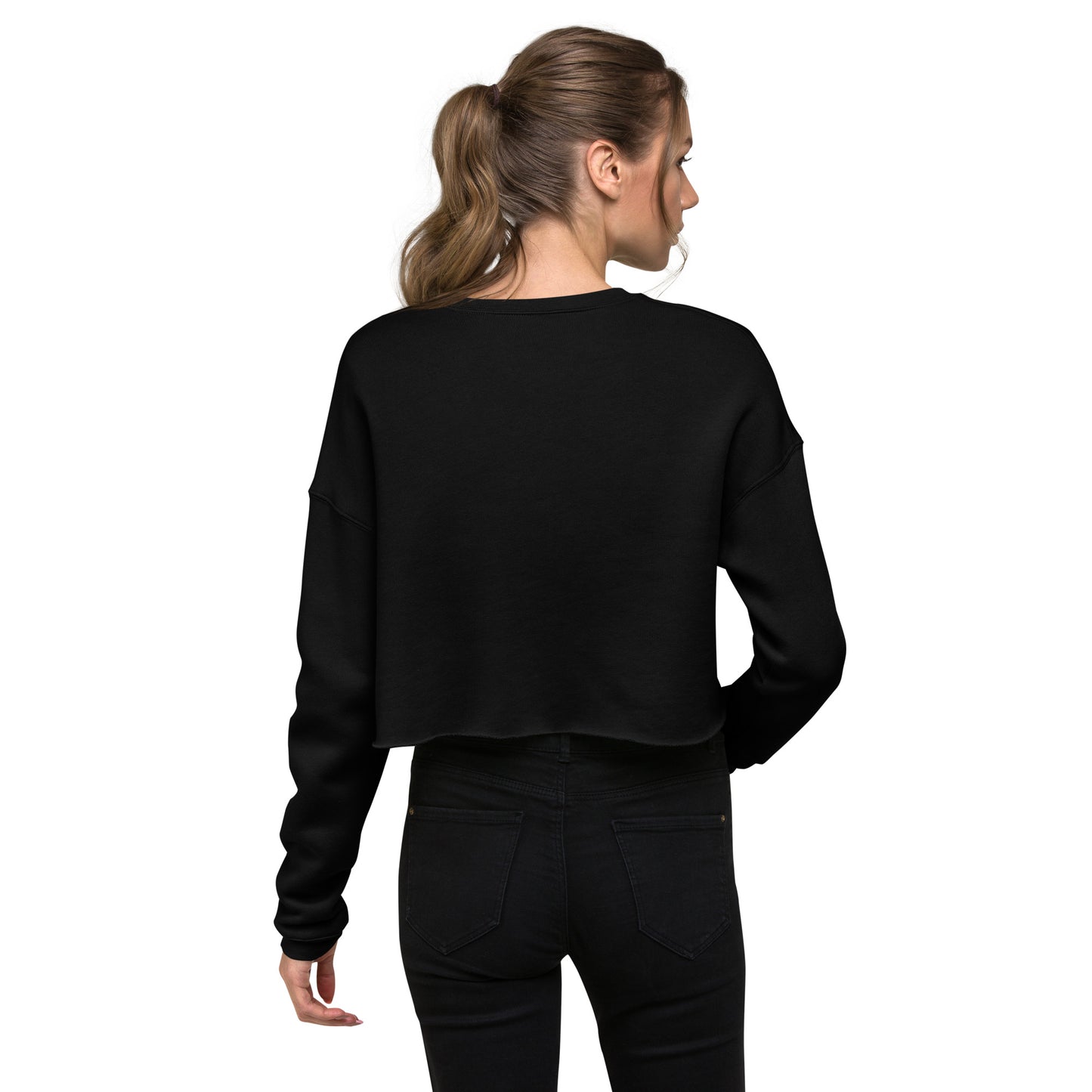 WOMEN'S CROP SWEATSHIRT – DO MORE BLACKOUT